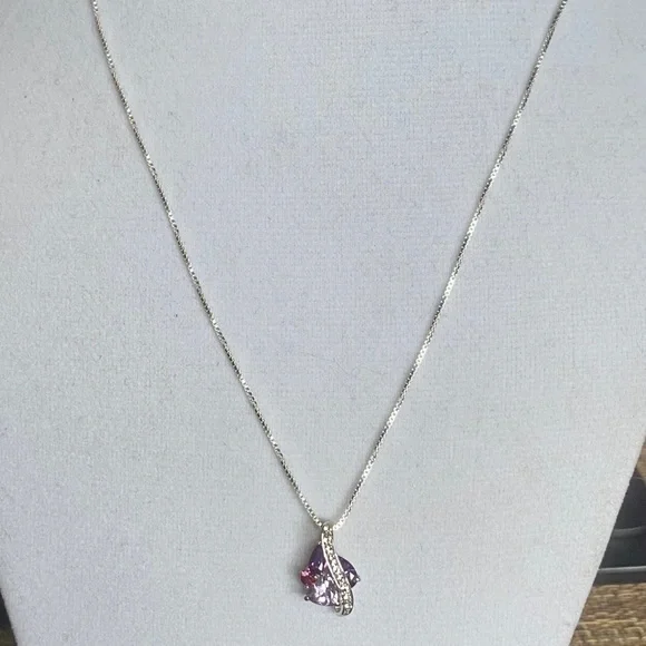 Amethyst Pendant on‎ 22” necklace - Picture 3 of 3